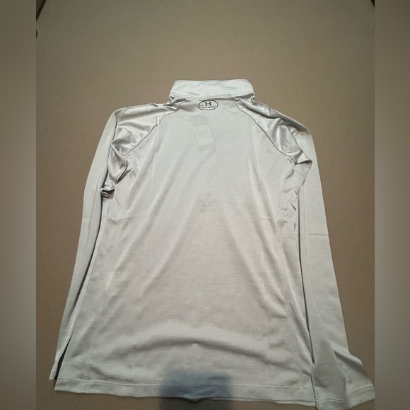 Under Armour HeatGear Light Gray Quarter Zip Jacket Size Medium NWT - Picture 7 of 7